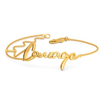 Courage, Dear Heart Gold Bracelets