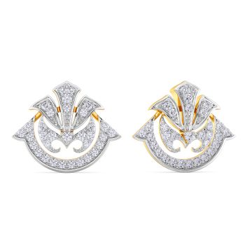 Deco Motives Diamond Earrings