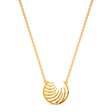 Feather Perfect Gold Necklaces