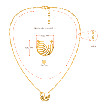 Feather Perfect Gold Necklaces