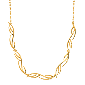 Feather Frenzy Gold Necklaces