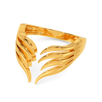 Feathers Vogue Gold Rings