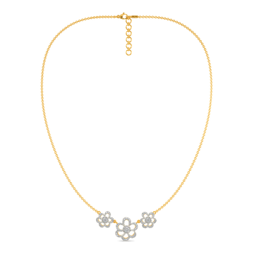Floral Cascade Diamond Necklaces
