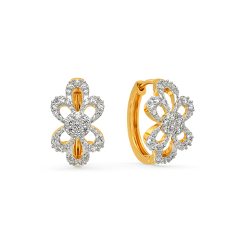 Express in Florals Diamond Earrings