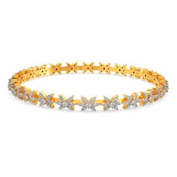 Whimsical Blooms Diamond Bangles