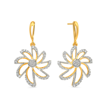 In a Floral Dream Diamond Earrings