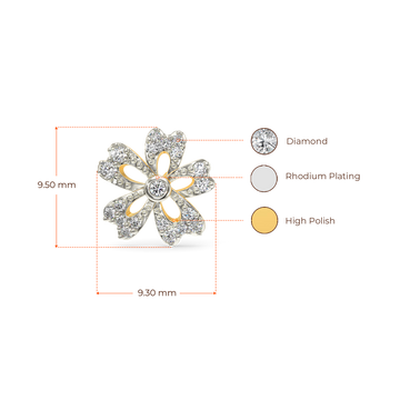 Flora Sparkle Diamond Earrings