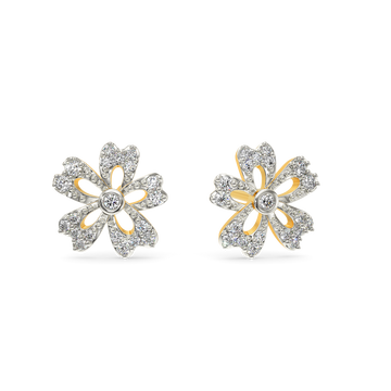 Flora Sparkle Diamond Earrings