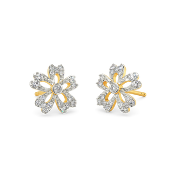 Flora Sparkle Diamond Earrings