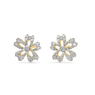 Flora Sparkle Diamond Earrings
