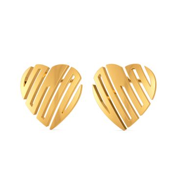 Caring Curls Gold Earrings