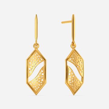 Jungle of Wild Gold Earrings