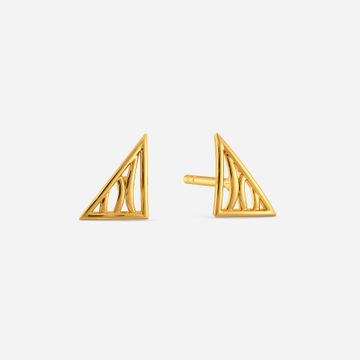 Untamed Spark Gold Earrings