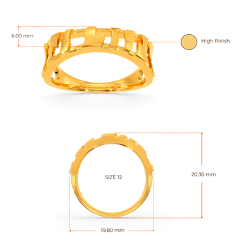 Trippy Stripes Gold Rings