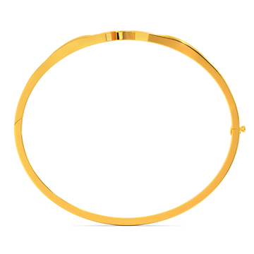 Back With Stripes Gold Bangles