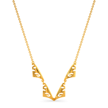 Zebra Zeal Gold Necklaces