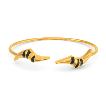 Touch Of Wildness Gold Bangles