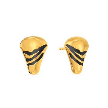 Touch Of Wildness Gold Earrings