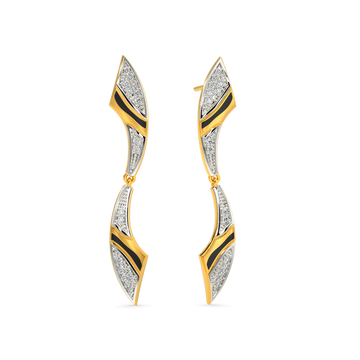 Tigress Muzzle Diamond Earrings