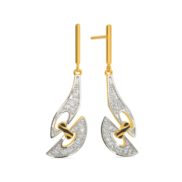 Power Stripes Diamond Earrings