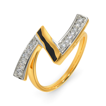 Zebra Debra Diamond Rings