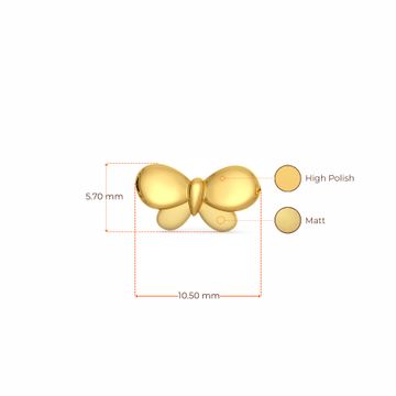Flitter Flutter Gold Earrings