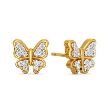 Glitter Fly Diamond Earrings