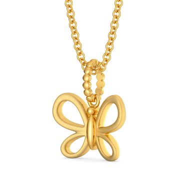 Butterfly Mystify Gold Pendants
