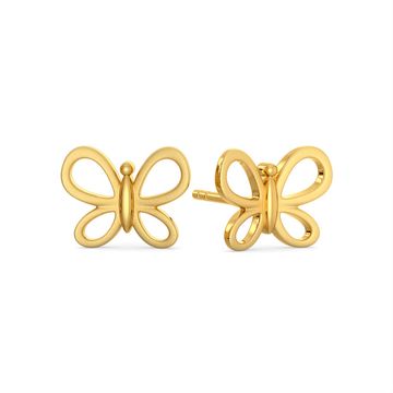 Butterfly Mystify Gold Earrings