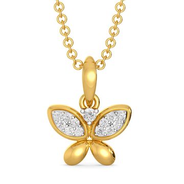 Wings of Glitter Diamond Pendants