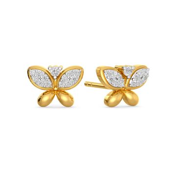 Wings of Glitter Diamond Earrings