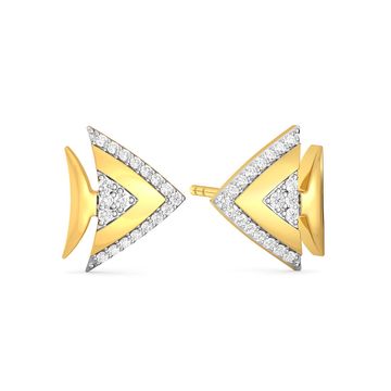 Fin and Fine Diamond Earrings