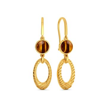 Tiger Point Gemstone Earrings