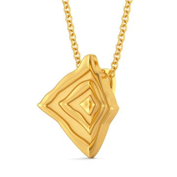 Stripe Type Gold Pendants