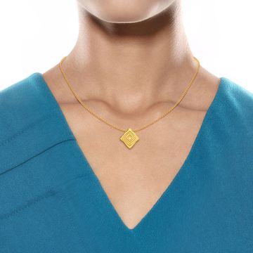 Stripe Type Gold Pendants