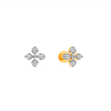 Floral Bloom Diamond Earrings
