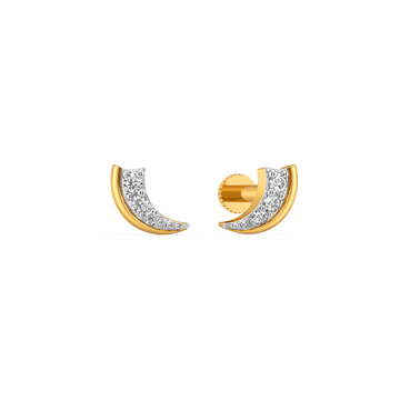Tusk Flame Diamond Earrings
