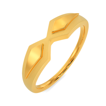Touch Of Boldness Gold Rings