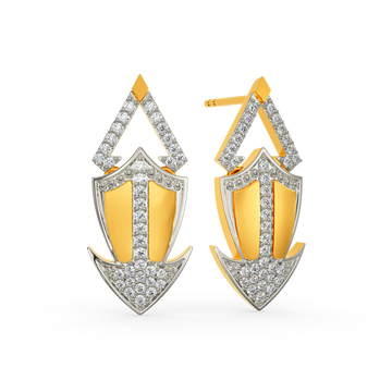 Armor Twist Diamond Earrings