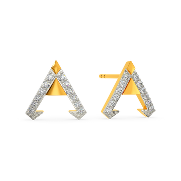 Armor Twist Diamond Earrings