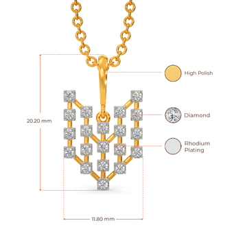 Legacy Checks Diamond Pendants