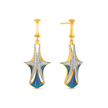 Dream In Blue Diamond Earrings