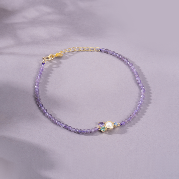 Purple Celebration Silver Bracelets