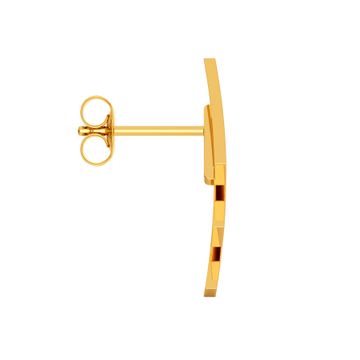 Glam Quotient Gold Earrings