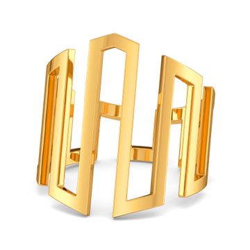 Extra Extravagant Gold Rings
