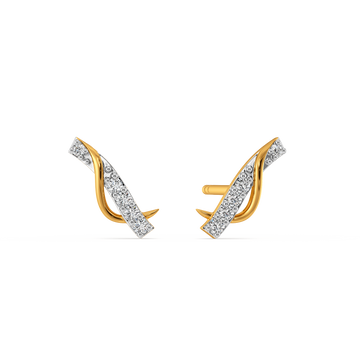 Smart Stripes Diamond Earrings