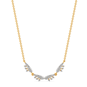 Curve Code Diamond Necklaces