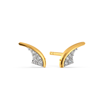 Striped Shift Diamond Earrings
