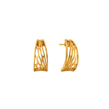 Trace of the Wild Gold Earrings
