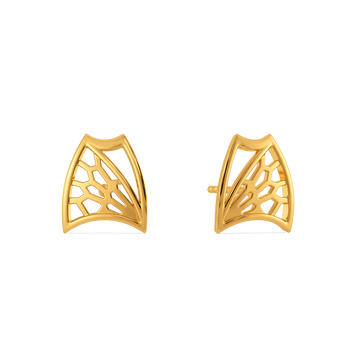 Trace of the Wild Gold Earrings